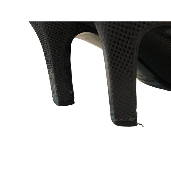 Stuart Weitzman Navy Snakeskin Pattern Women's Leather 3" Heels Size 8 1/2 B - Picture 6 of 10